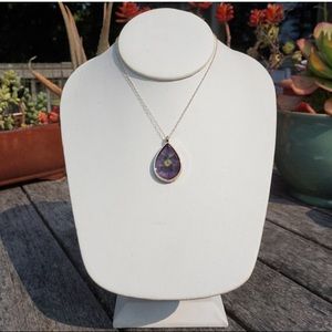 Handmade Pressed Flower Necklace